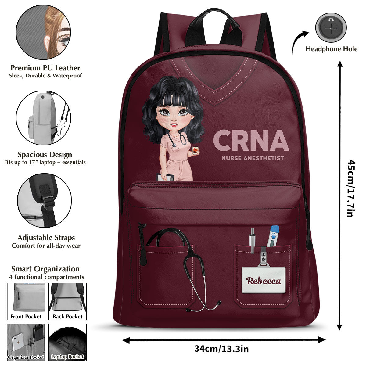 Nurse Scrubs Life - Personalized Backpack