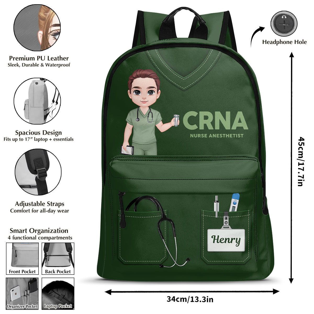 Nurse Uniform - Personalized Backpack