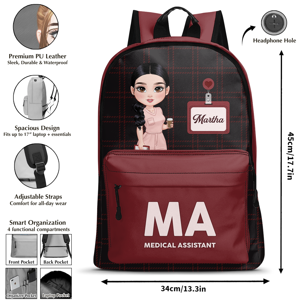 Amazing Nurse Life - Personalized Backpack