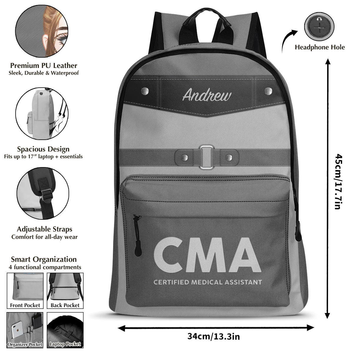 Simple Nurse Life - Personalized Backpack