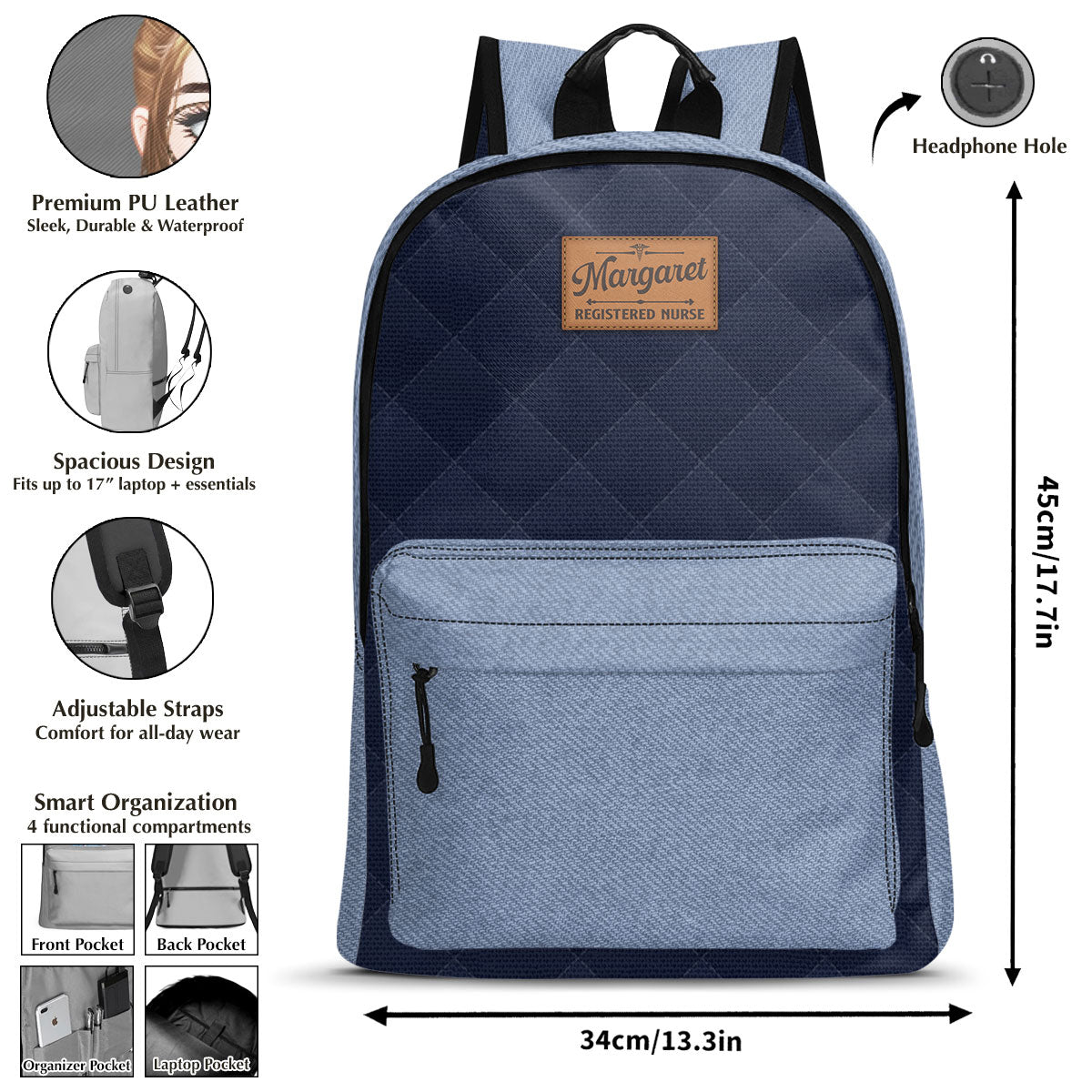 Big Nurse Big Dream - Personalized Backpack