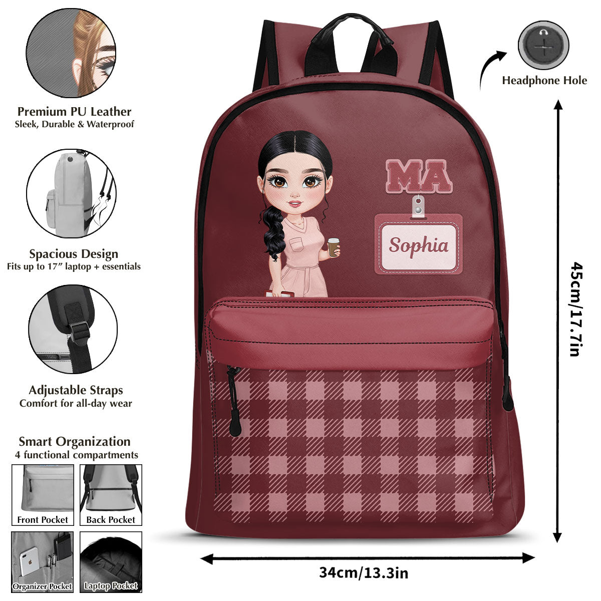 Fancy Nurse - Personalized Backpack