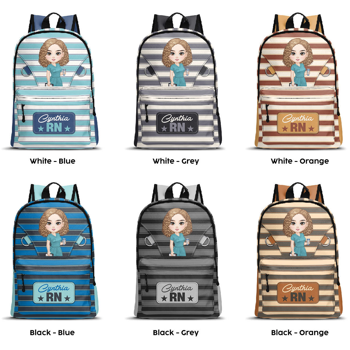 Nurse Summer Vibe - Personalized Backpack