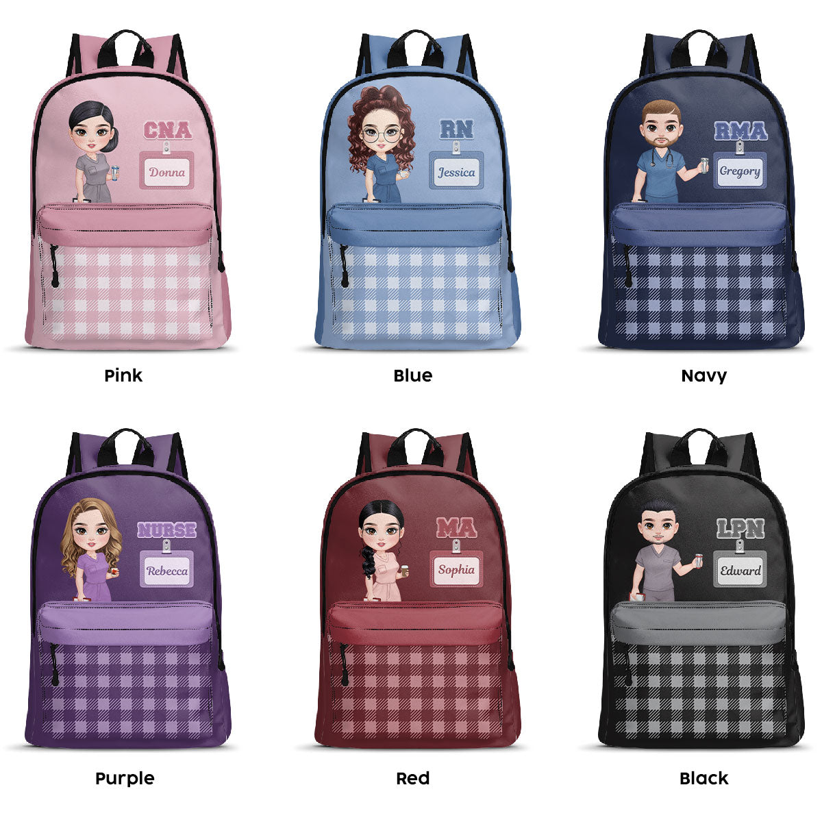 Fancy Nurse - Personalized Backpack