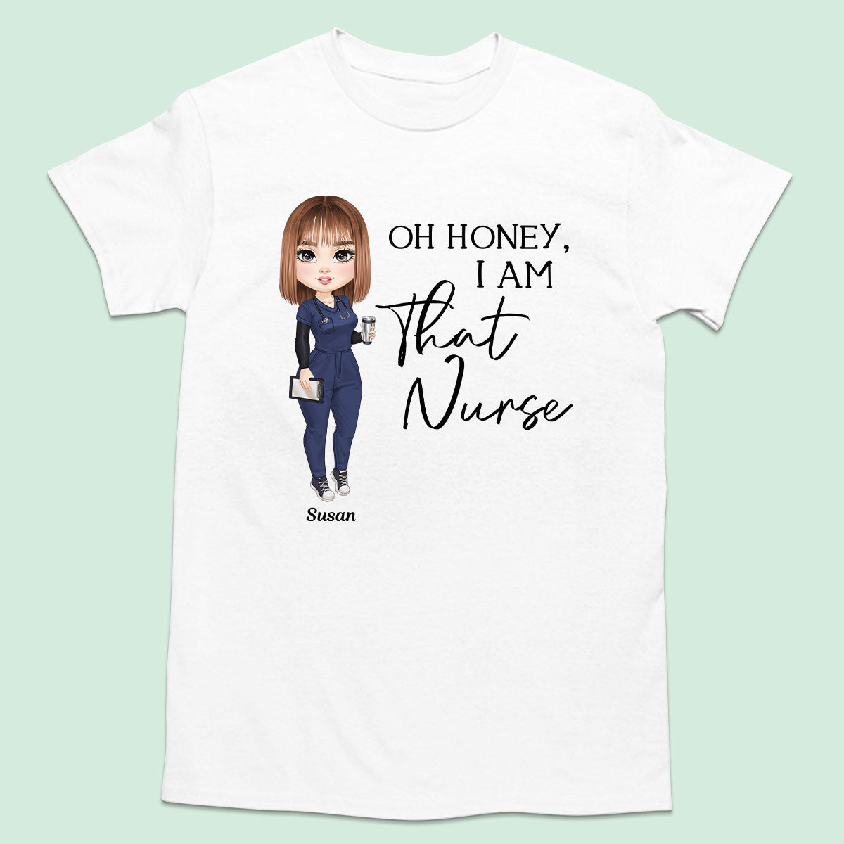 Personalized Custom Nurse T-shirt