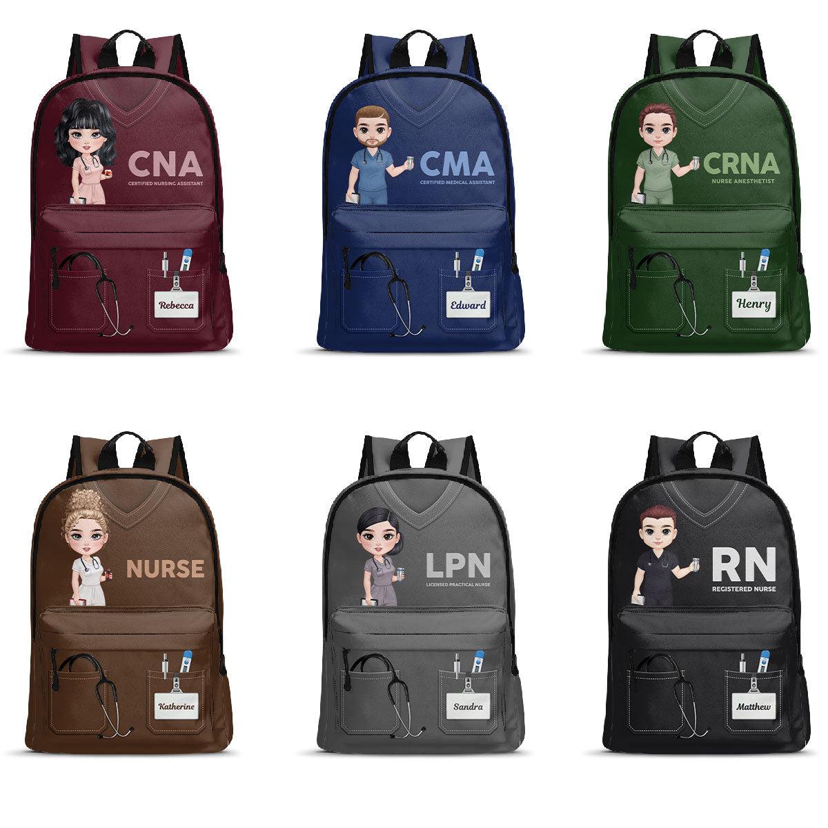 Nurse Uniform - Personalized Backpack