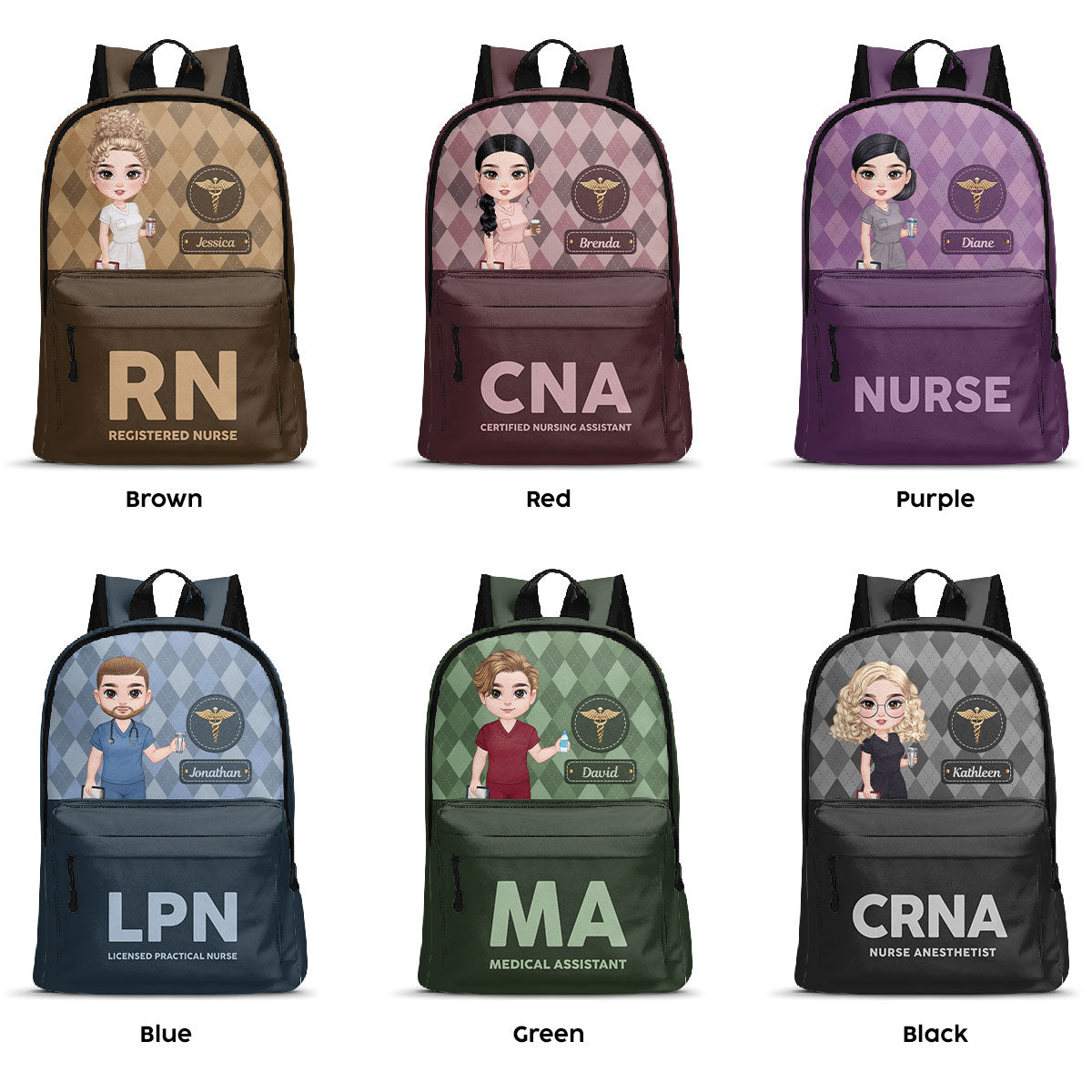 Nurse Happy Life - Personalized Backpack