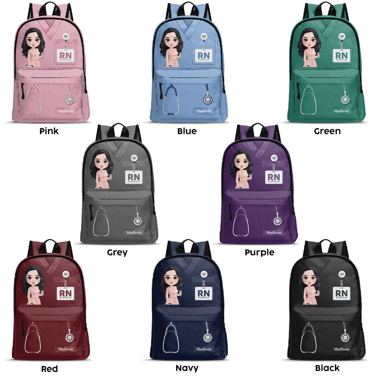 Love Nurse Life - Personalized Backpack