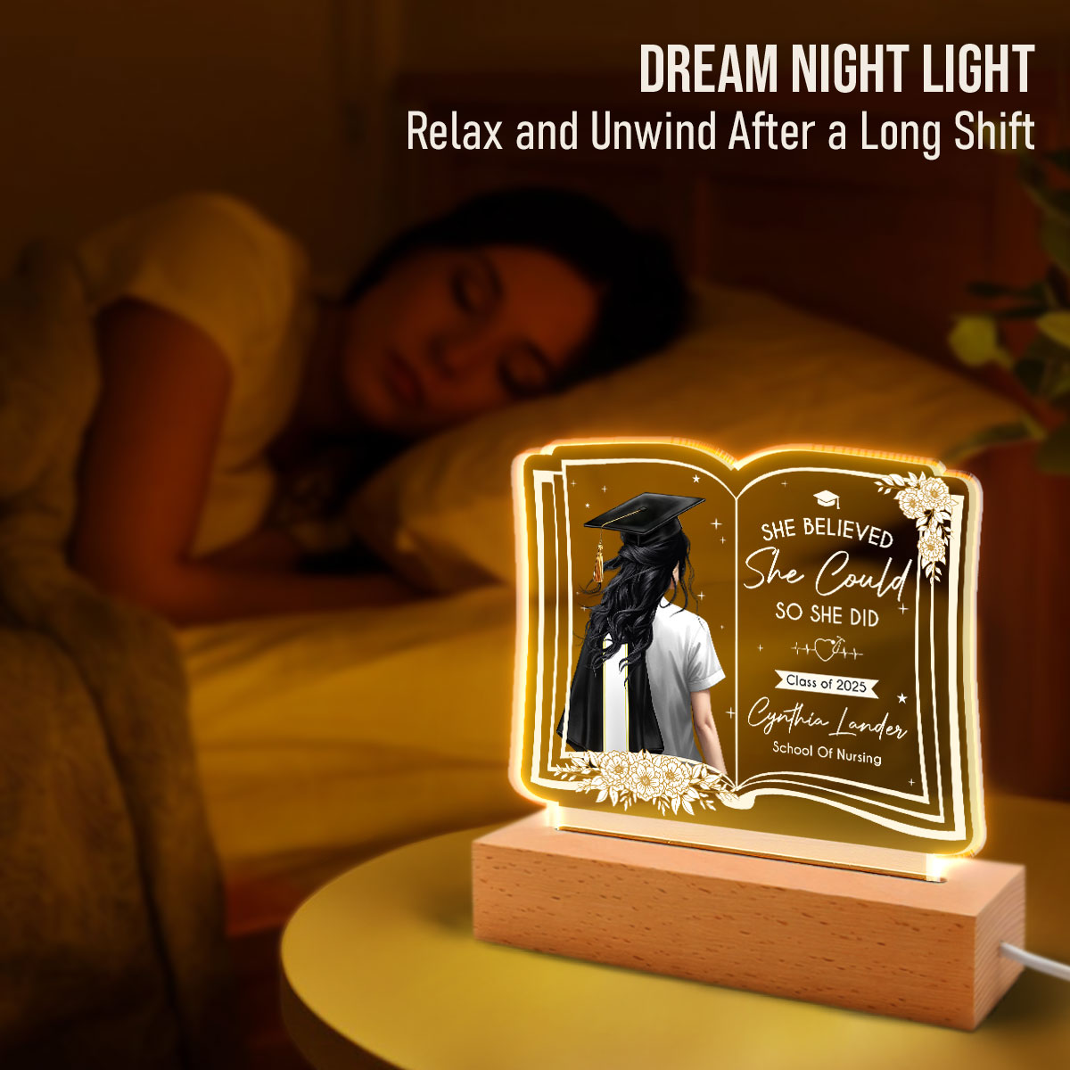 Change The World - Personalized LED Light