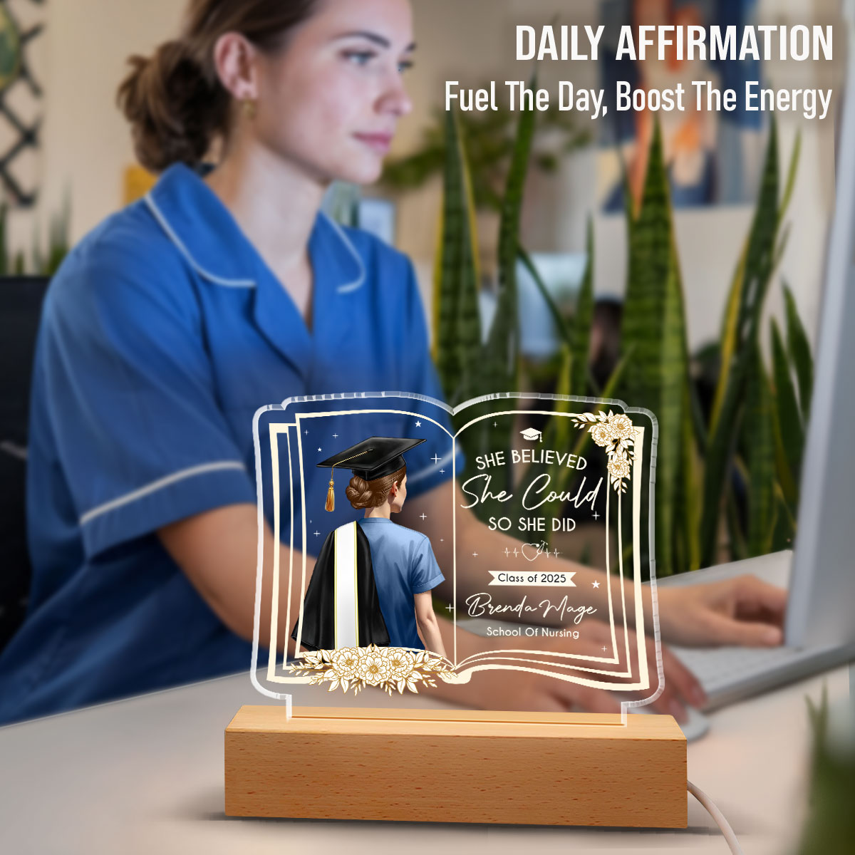 Change The World - Personalized LED Light