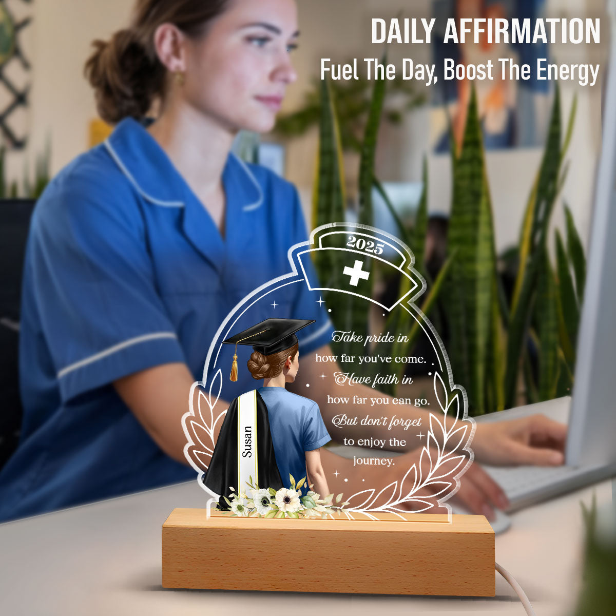 Pride Nurse Graduation - Personalized LED Light