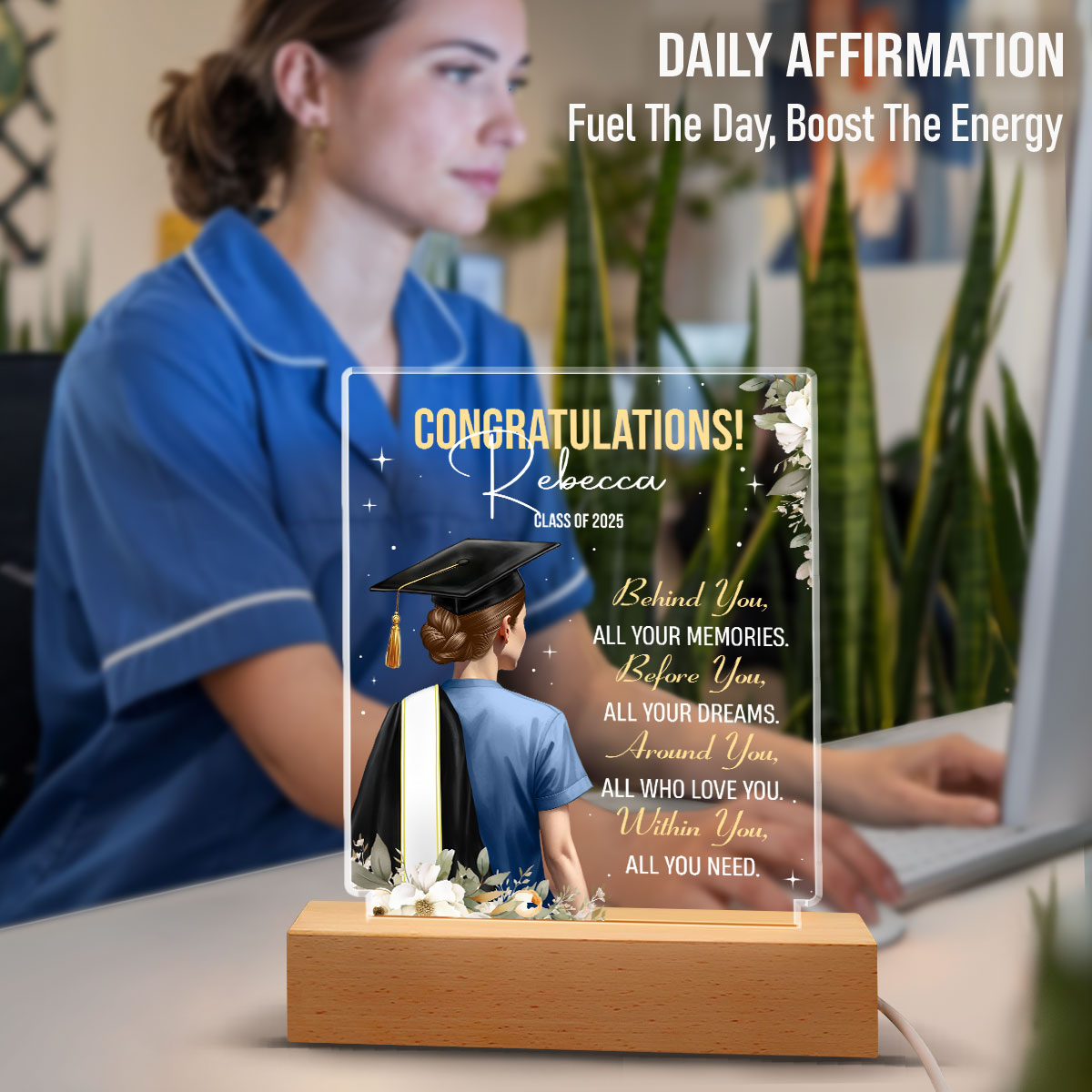 Sparkle Nursing Graduation - Personalized LED Light