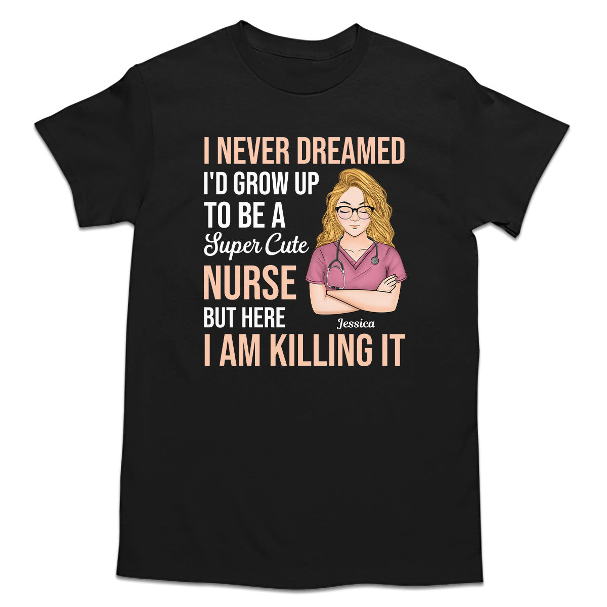 Personalized Custom Nurse T-shirt