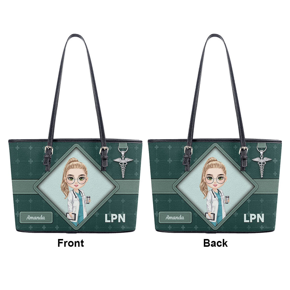 personalized custom nurse tote bag