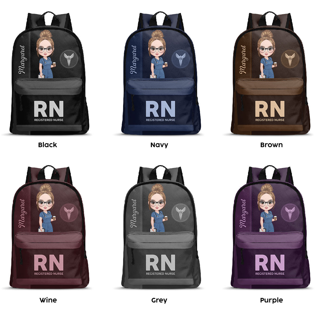 Elegant Nurse Life - Personalized Backpack
