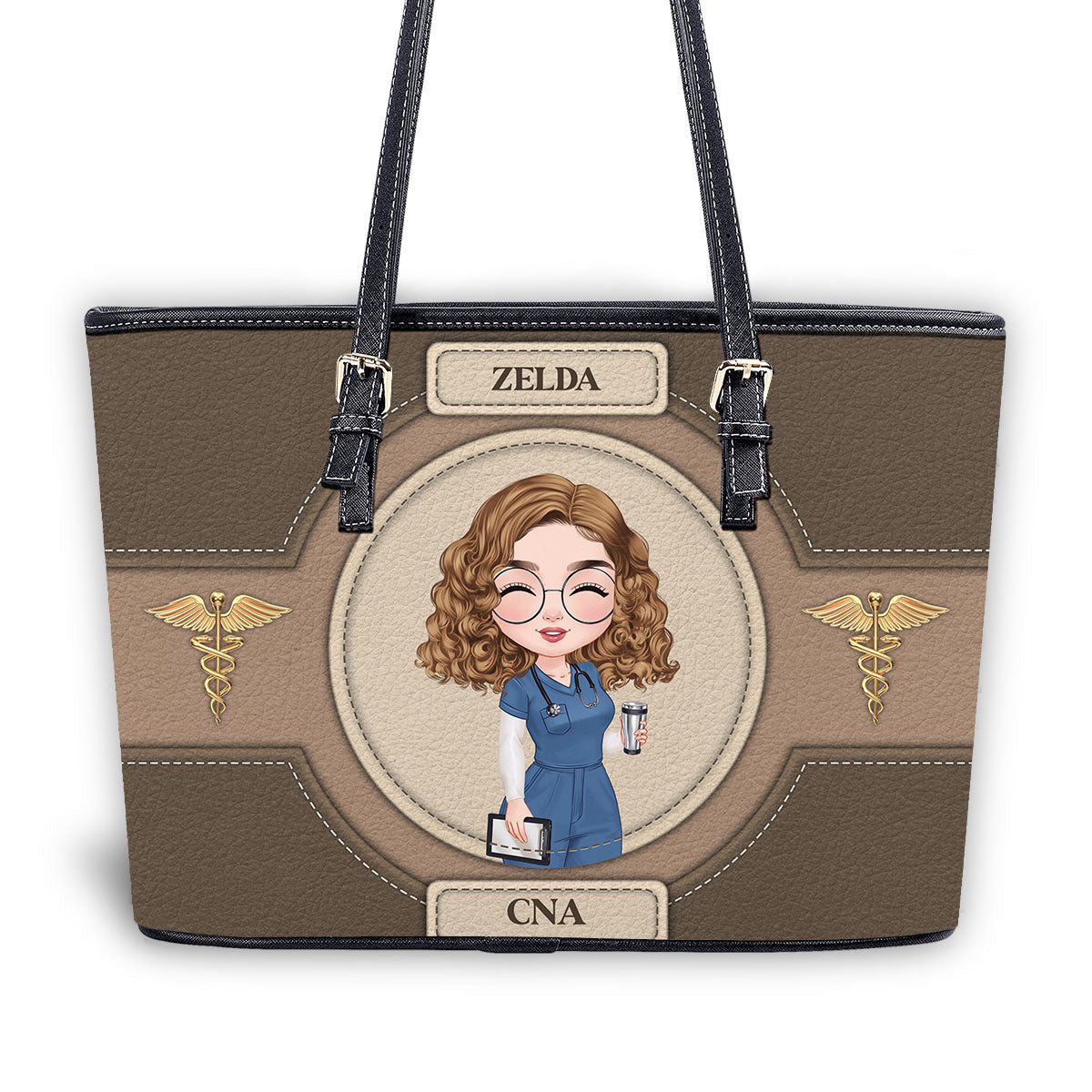 personalized custom nurse tote bag