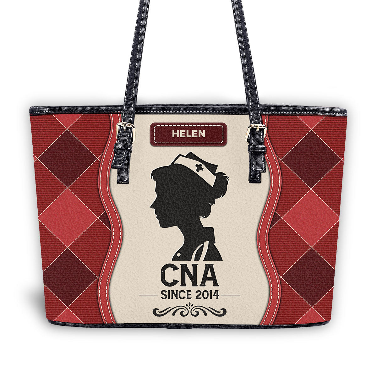 personalized custom nurse tote bag
