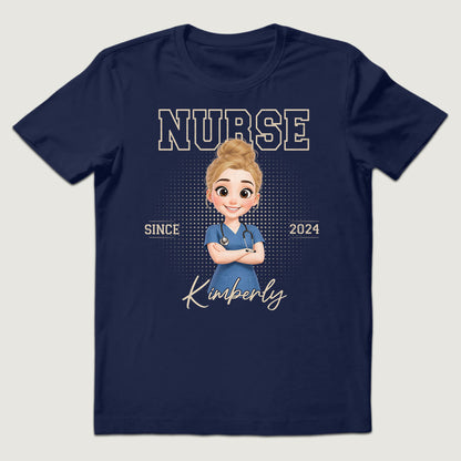 Retro Elegant Nurse - Personalized Custom Nurse T-shirt, Hoodie, Sweatshirt