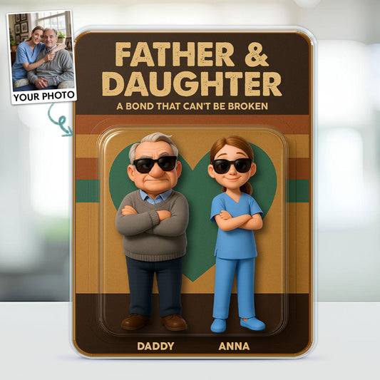 Father & Daughter - Personalized Acrylic Plaque - Father's Day gift