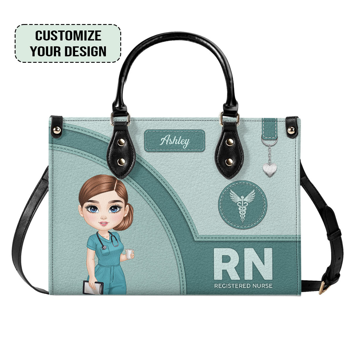 Gentle Style Nurse - Personalized Custom Leather Handbag