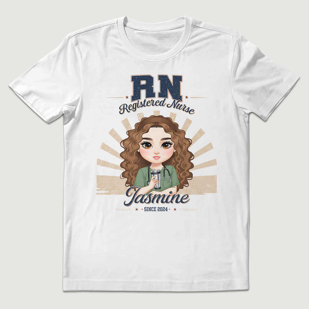 Retro Star Nurse - Personalized Custom Nurse T-shirt, Hoodie, Sweatshirt