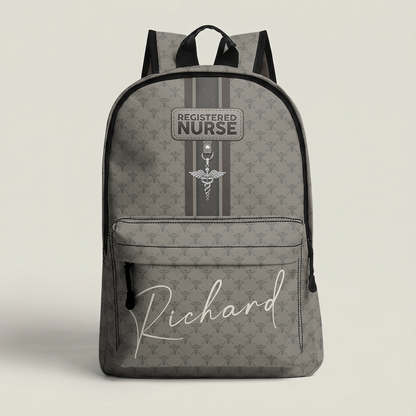 Nurse Monogram - Personalized Backpack