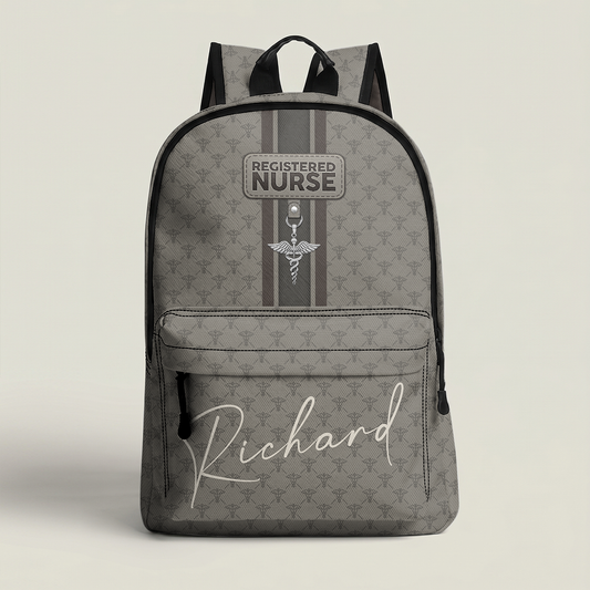 Nurse Monogram - Personalized Backpack