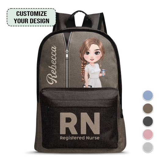 Nurse Denim Style - Personalized Backpack