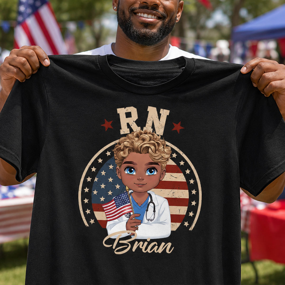 Patriotic Nurse Life - Personalized Custom Nurse T-shirt, Hoodie, Sweatshirt