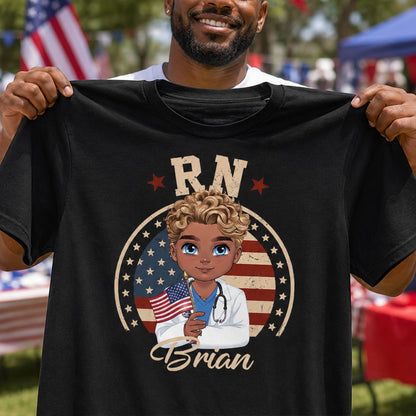 Patriotic Nurse Life - Personalized Custom Nurse T-shirt, Hoodie, Sweatshirt