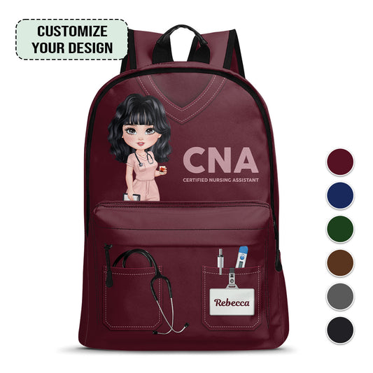 Nurse Uniform - Personalized Backpack - nurse bag for work
