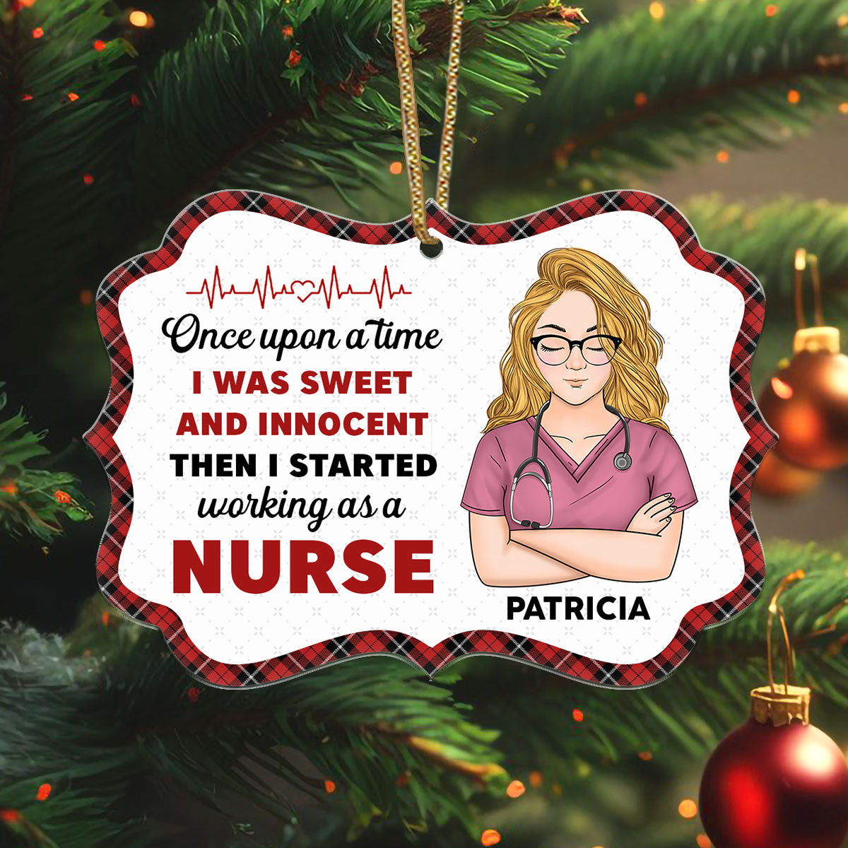 Sweet And Innocent - Personalized Nurse Acrylic Ornament