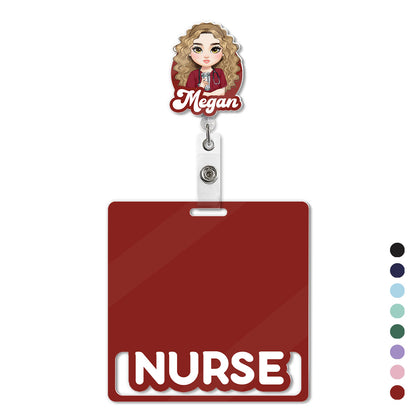 The Basic - Personalized Nurse Badge Reel & Buddy Set