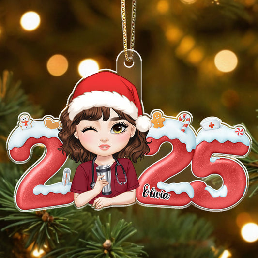 Happy Holiday Nurse - Personalized Nurse Acrylic Ornament