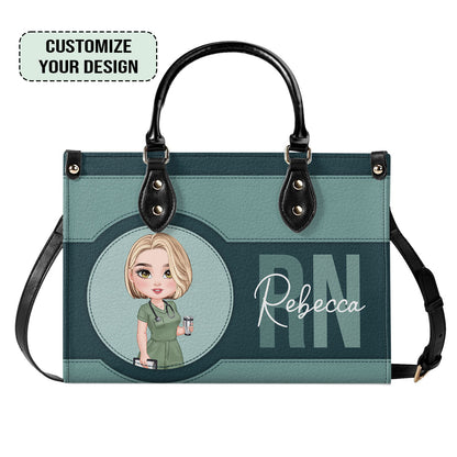 Nursing Professional - Personalized Custom Leather Handbag