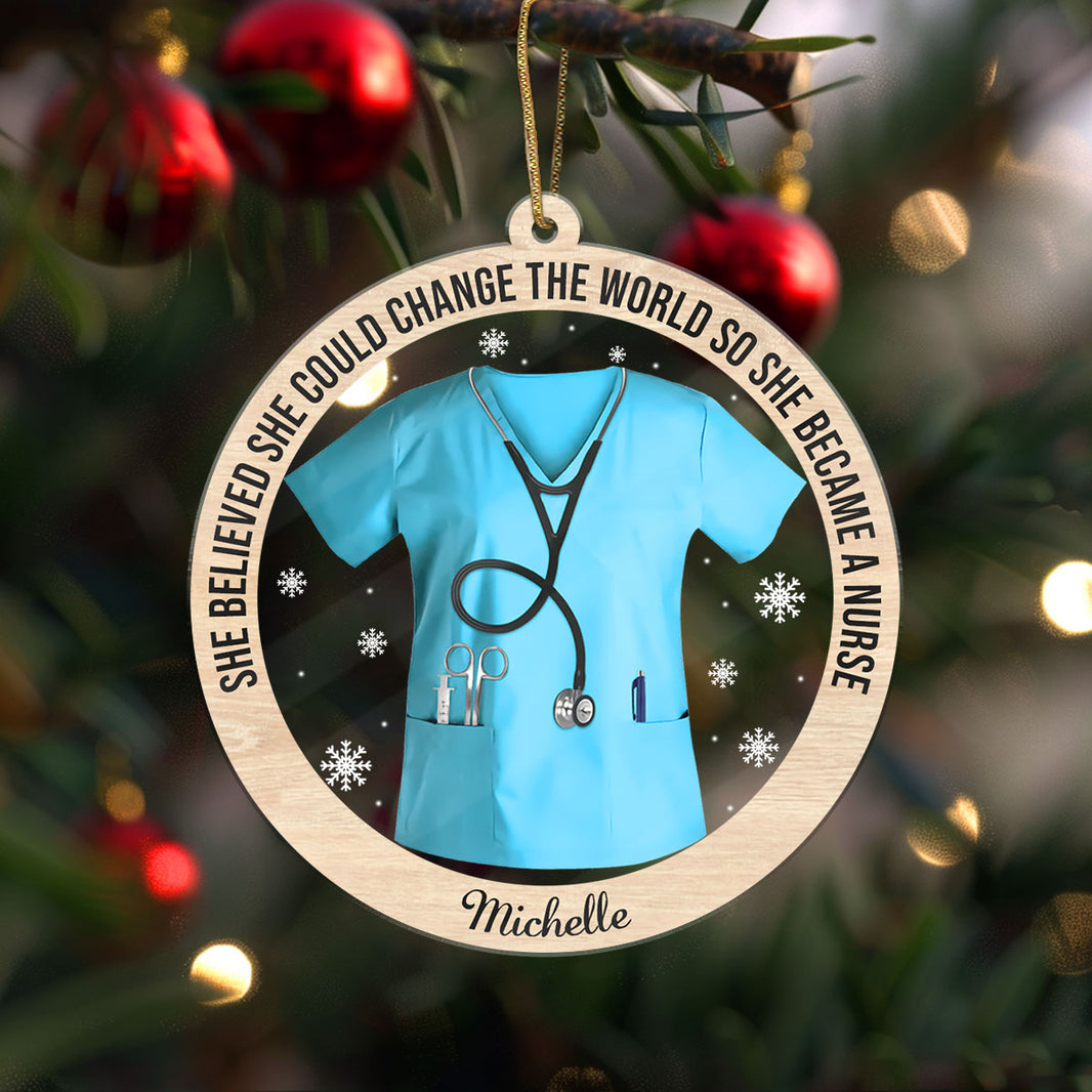 Personalized Nurse Christmas Ornaments Custom Nurse Ornaments The personalized-nurse-christmas-ornaments-custom-nurse-ornaments-the