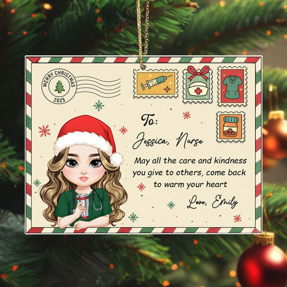 A Letter To Nurses - Personalized Nurse Acrylic Ornament