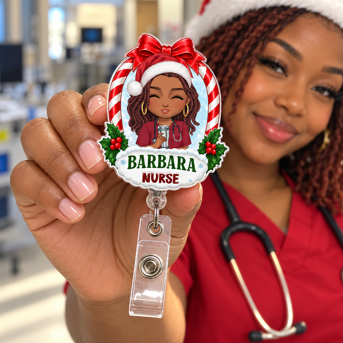 Candy Nurse - Personalized Nurse Badge Reel