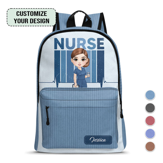 Nurse Color Scrubs - Personalized Backpack
