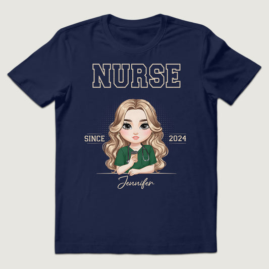 Retro Nurse - Personalized Custom Nurse T-shirt, Hoodie, Sweatshirt