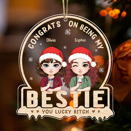 Bestie Nurse - Personalized Nurse Acrylic Ornament