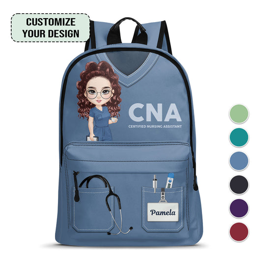 Cool Nurse Uniform - Personalized Backpack - nurse bag for work