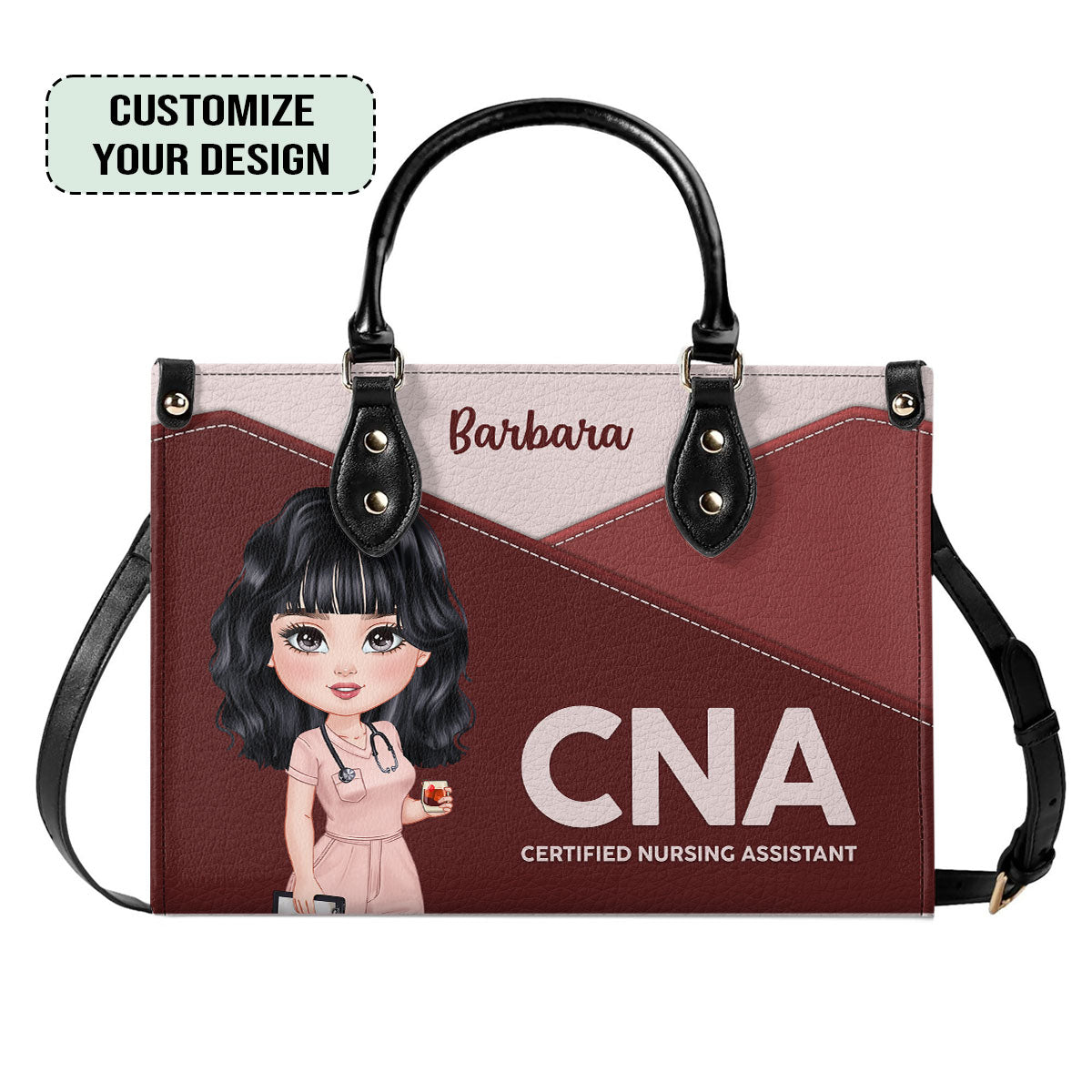 Incredibly Perfect Nurse - Personalized Custom Leather Handbag