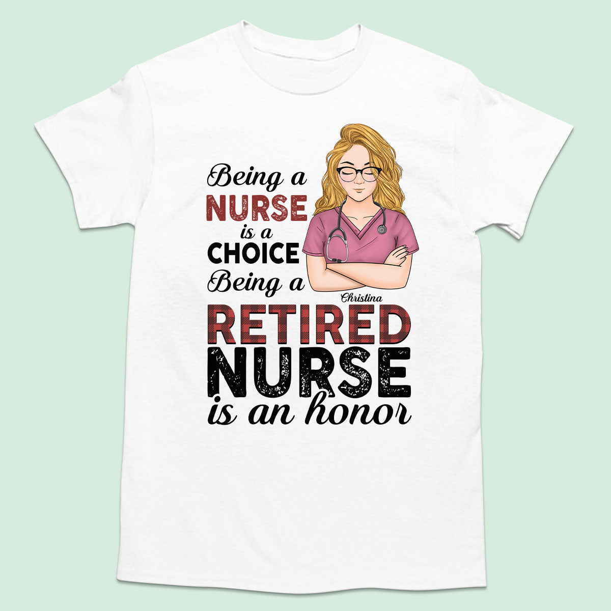 Personalized Custom Nurse T-shirt