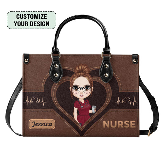 The Scrub Life - Personalized Custom Leather Handbag