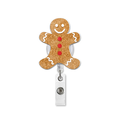 Gingerbread Christmas - Badge Reel for Nurses