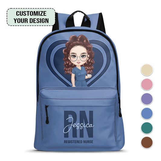 The Scrub Life - Personalized Backpack - nurse bag for work