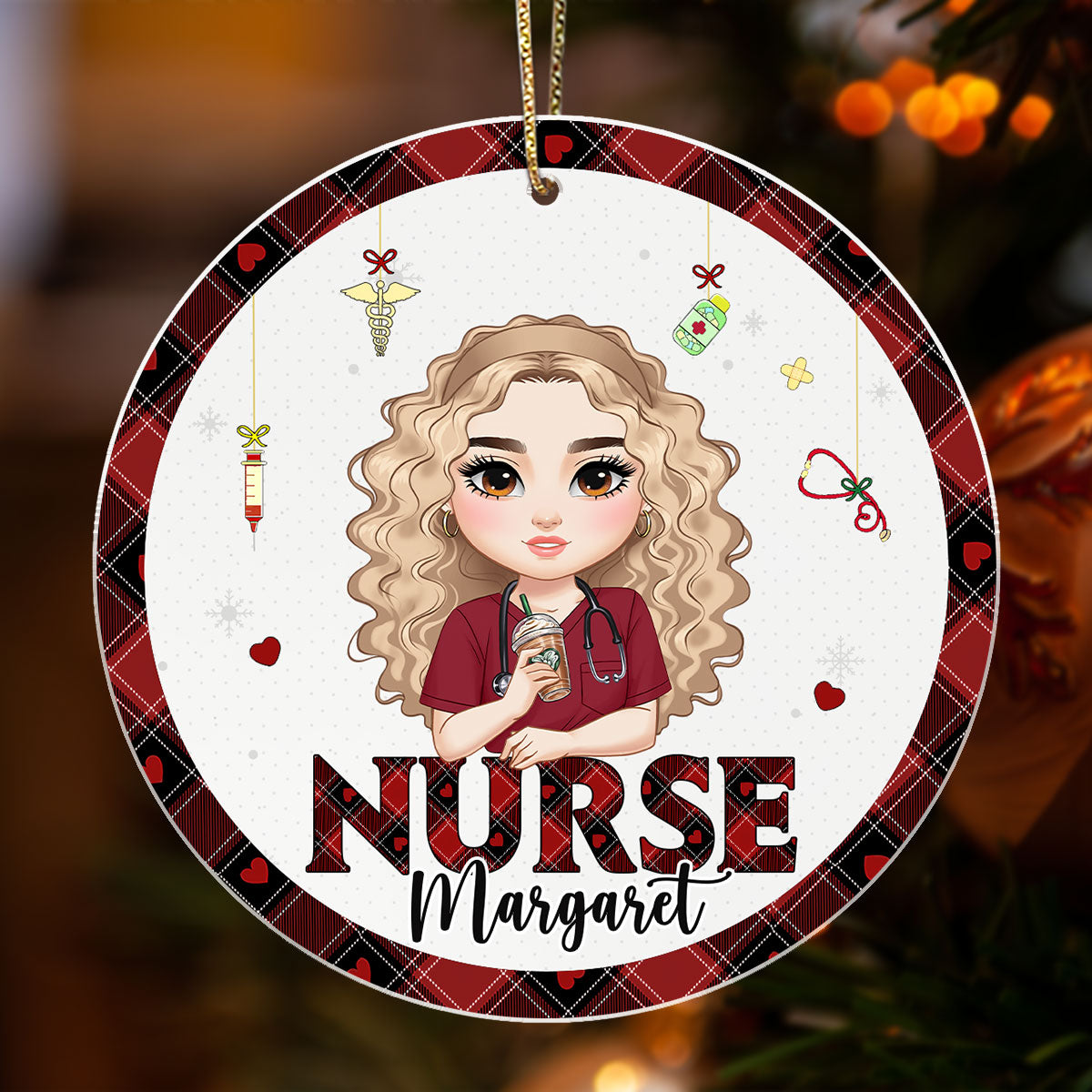 Awesome Nurse Life - Personalized Nurse Acrylic Ornament