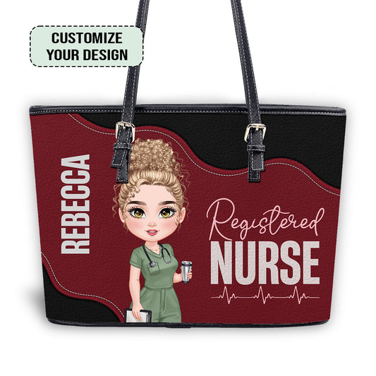 Still Nurse Life - Personalized Custom Nurse Leather Tote Bag