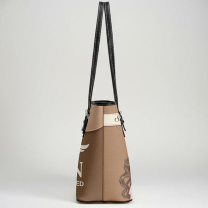 Nurse Timeless Style - Personalized Custom Nurse Leather Tote Bag